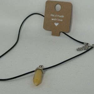 Yellow Pendant Necklace